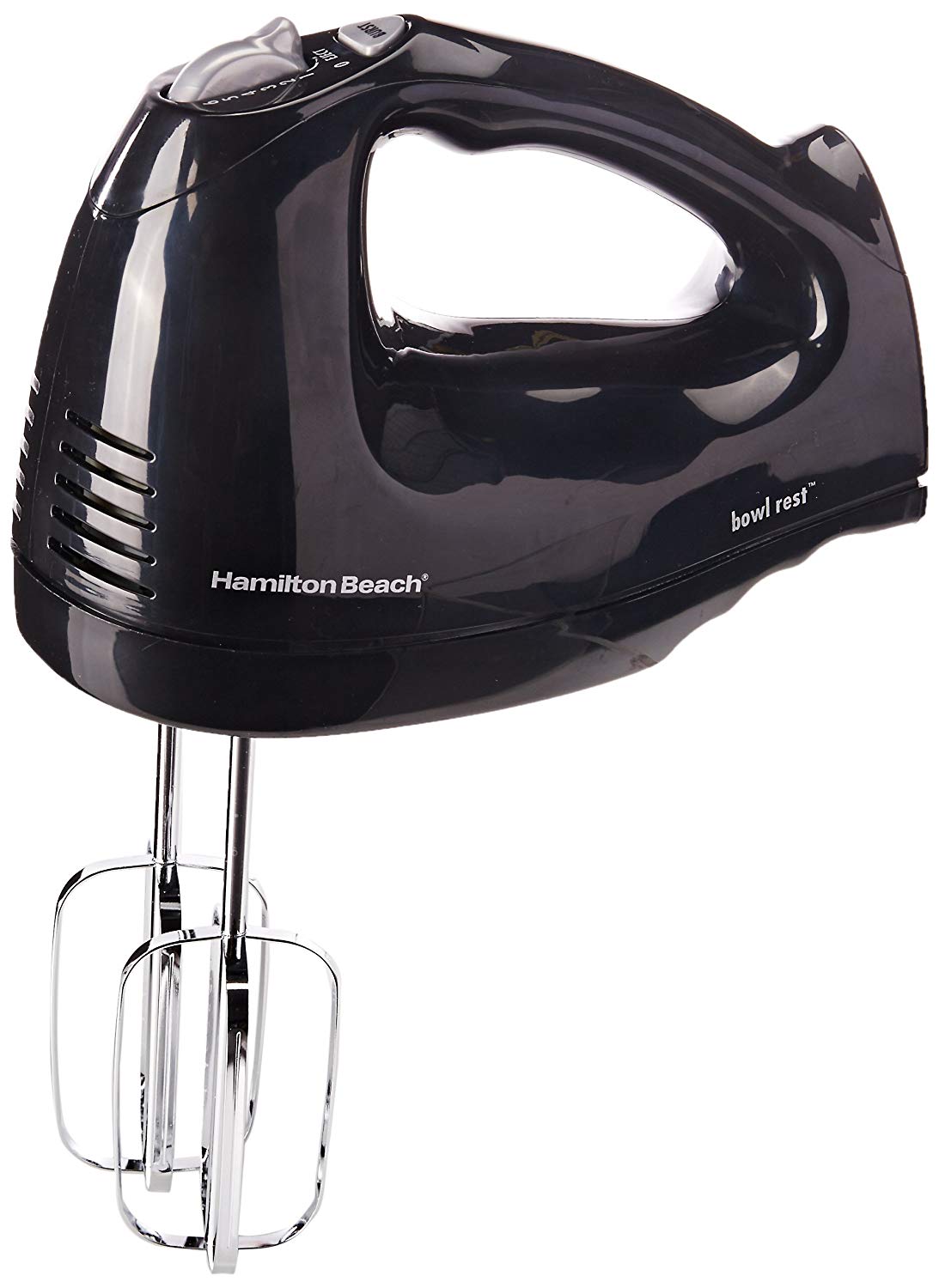 6-Speed Hand Mixer with Snap-On Case, Black