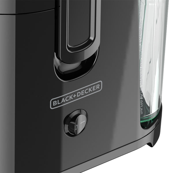  Fruit and Vegetable Juice Extractor with Space Saving Design, Black