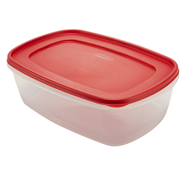 Food Storage Container with Easy Find Lid, 2.5 gal/9.4 Liter, Red