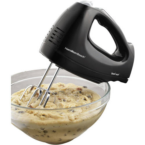 6-Speed Hand Mixer with Snap-On Case, Black