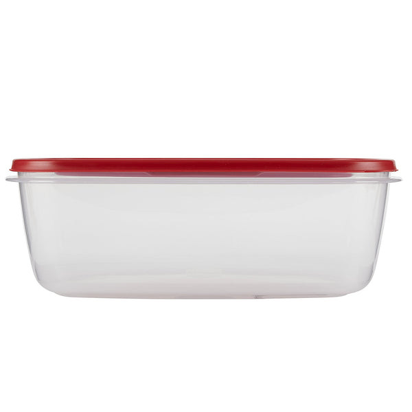 Food Storage Container with Easy Find Lid, 2.5 gal/9.4 Liter, Red